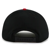 Casquette ajustable Burnett noire/rouge pour homme des Red Wings de Detroit American Needle
