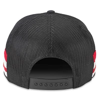 Casquette réglable de camionneur American Needle noire des Red Wings de Detroit HotFoot Stripes pour hommes