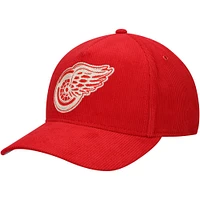 Chapeau réglable en velours côtelé American Needle Red Detroit Red Wings pour hommes