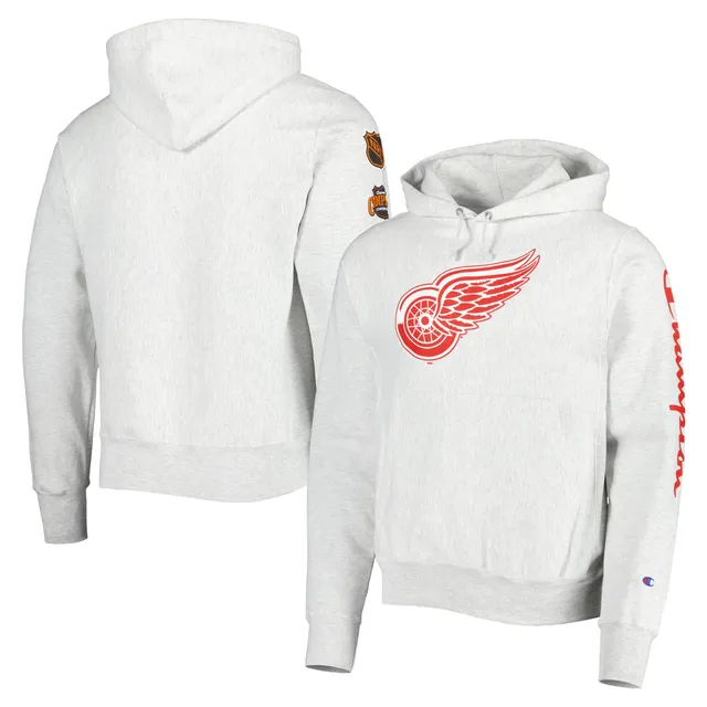 Lids Detroit Red Wings Levelwear Youth Anchor Long Sleeve Hoodie T-Shirt -  Heather Black