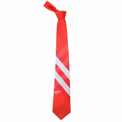 Detroit Red Wings Woven Poly Grid Tie