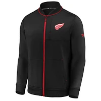 Veste entièrement zippée Fanatics pour hommes, noire, Detroit Red Wings Authentic Pro Locker Room