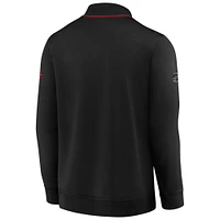 Veste entièrement zippée Fanatics pour hommes, noire, Detroit Red Wings Authentic Pro Locker Room