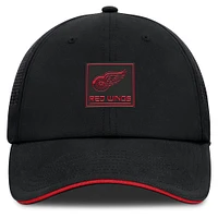 Men's Fanatics Black Detroit Red Wings Driver Adjustable Hat