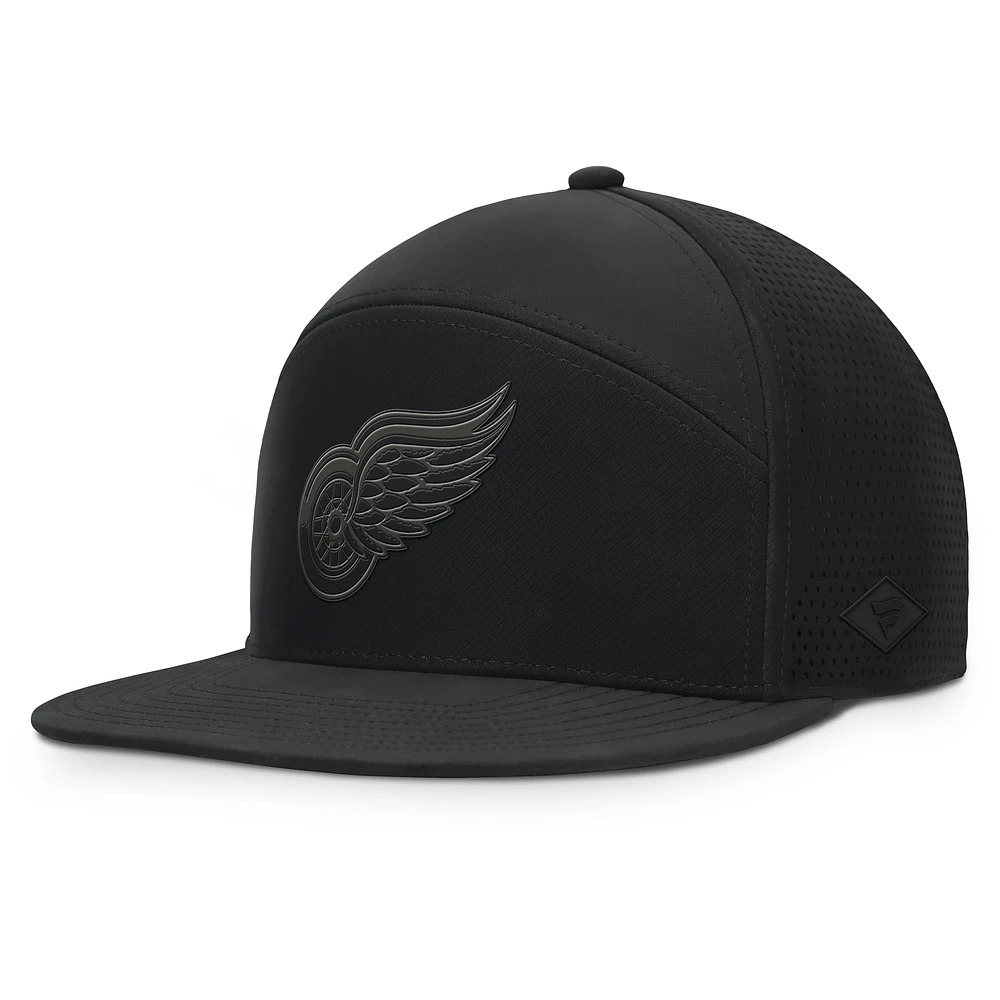 Casquette ajustable noire pour homme Fanatics Detroit Red Wings Front Office