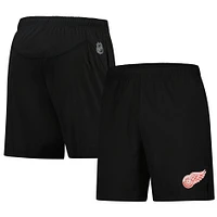 Men's Fanatics  Black Detroit Red Wings Tech Training Shorts