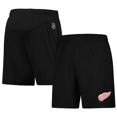 Men's Fanatics  Black Detroit Red Wings Tech Training Shorts