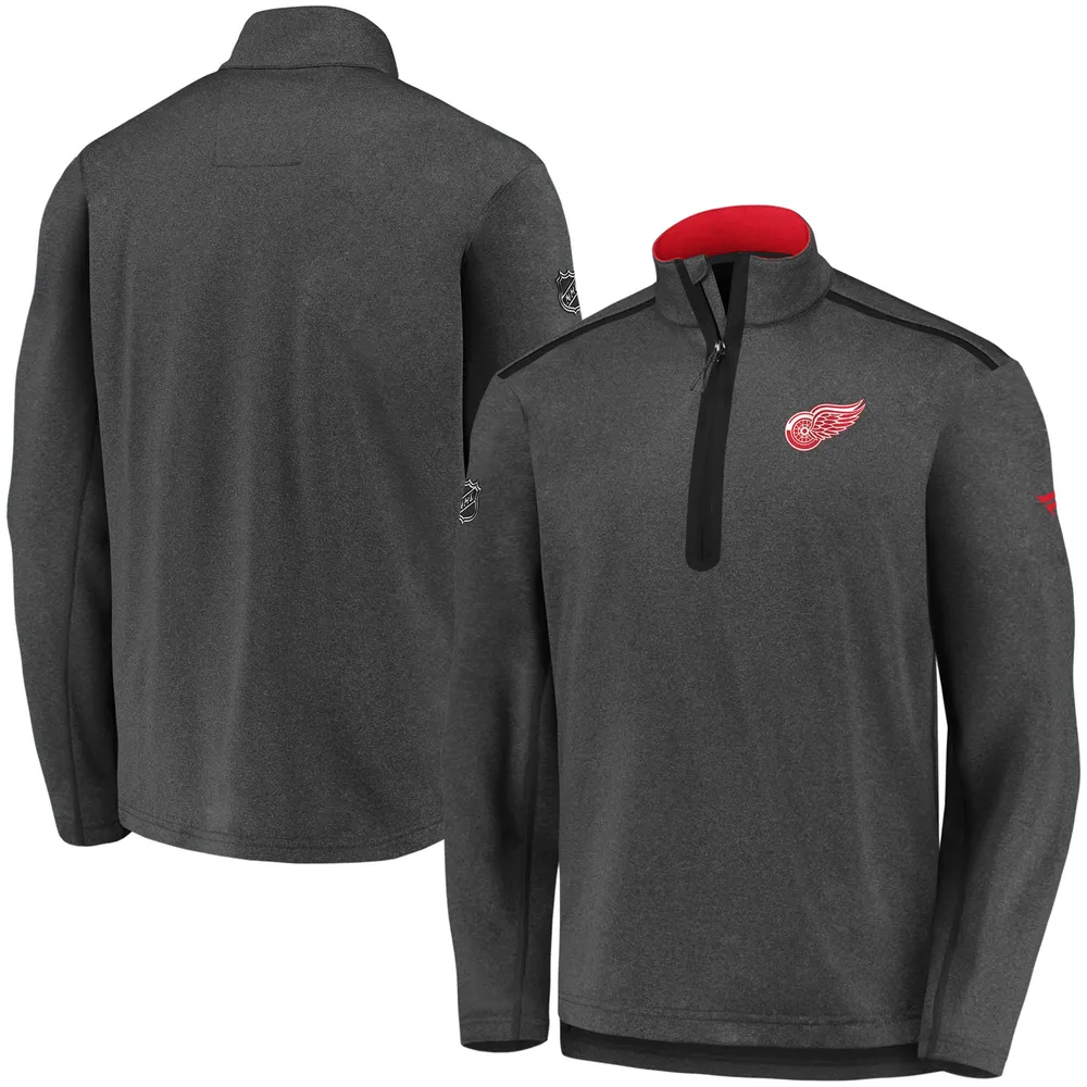 Men's Fanatics Branded Black Detroit Red Wings Authentic Pro Long Sleeve T-Shirt