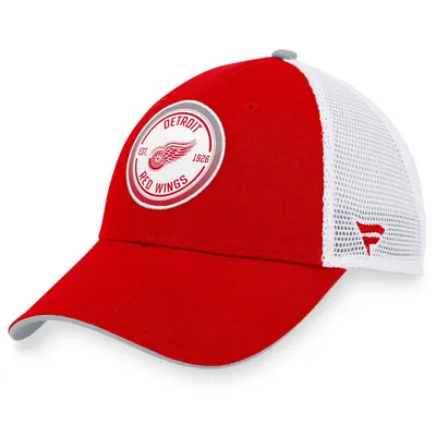 Texas Rangers Fanatics Branded Iconic Lock Up Snapback Hat - Royal/Red