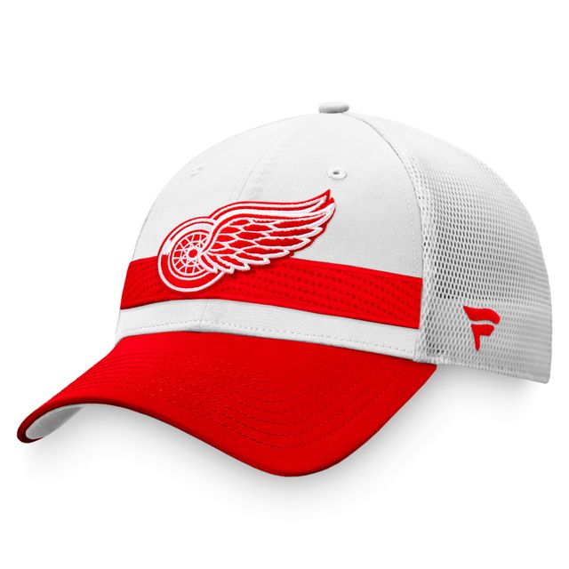 Lids Detroit Red Wings Fanatics Branded Team Trucker Snapback Hat - Heather  Gray/White