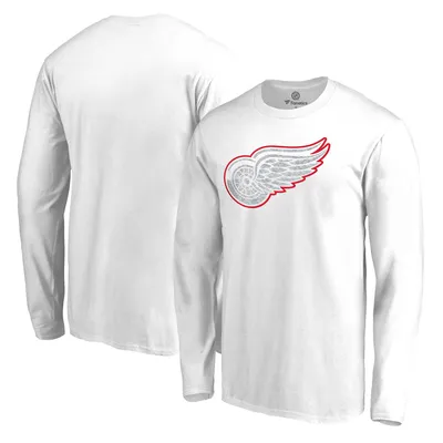 Detroit Red Wings Fanatics Branded White Out Long Sleeve T-Shirt