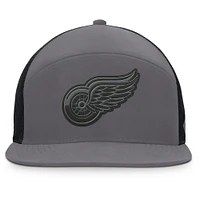 Casquette ajustable Fairweather pour homme Fanatics des Red Wings de Detroit en charbon