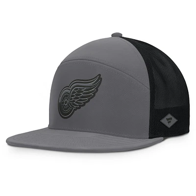 Casquette ajustable Fairweather pour homme Fanatics des Red Wings de Detroit en charbon