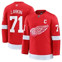 Maillot domicile rouge premium des Red Wings de Detroit Dylan Larkin pour hommes Fanatics