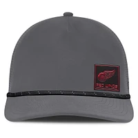 Men's Fanatics Gray Detroit Red Wings Captain Rope Adjustable Hat