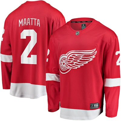 Men's Fanatics Olli Maatta Red Detroit Wings Home Breakaway Player Jersey