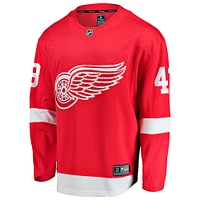 Maillot Petr Mrazek rouge des Red Wings de Detroit pour hommes