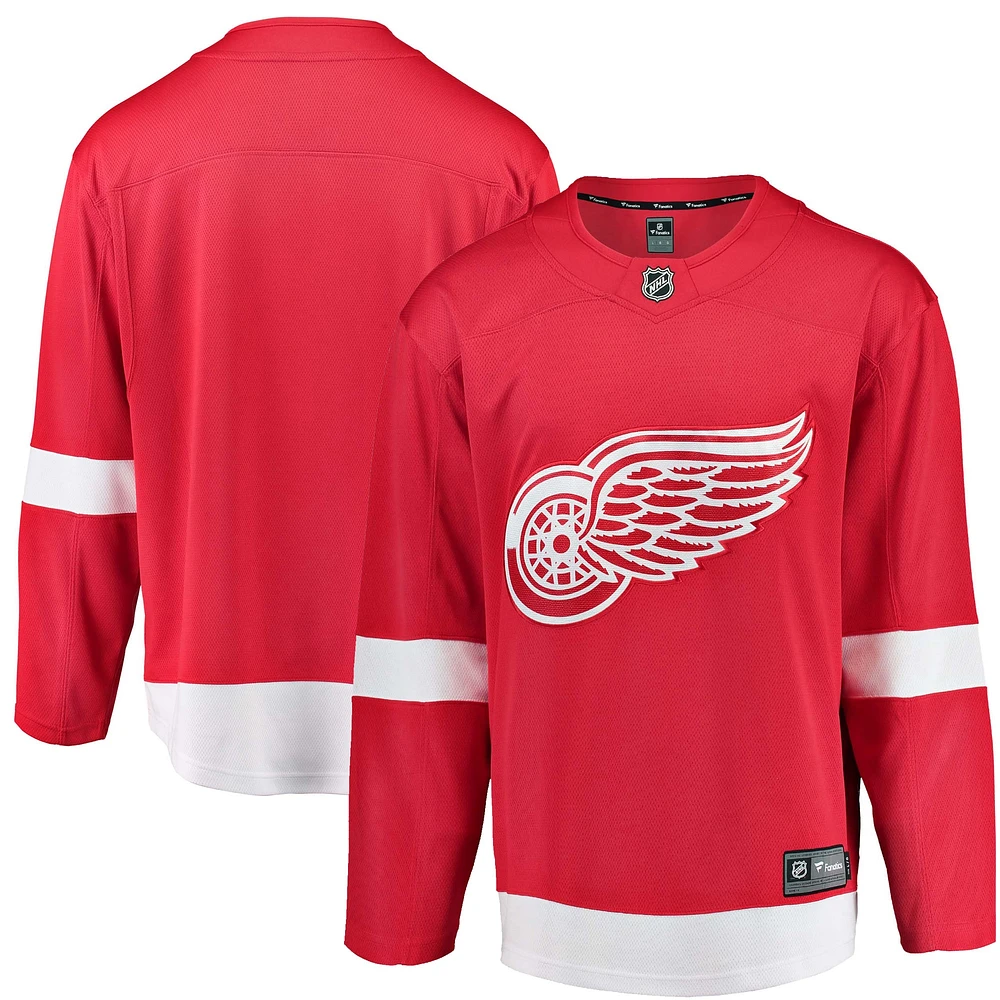 Échappée des Red Wings de Detroit Fanatics pour hommes - Maillot vierge