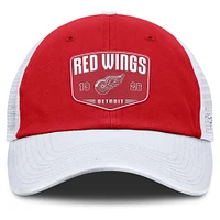 Men's Fanatics Red Detroit Red Wings Fundamental One-Time Trucker Adjustable Hat