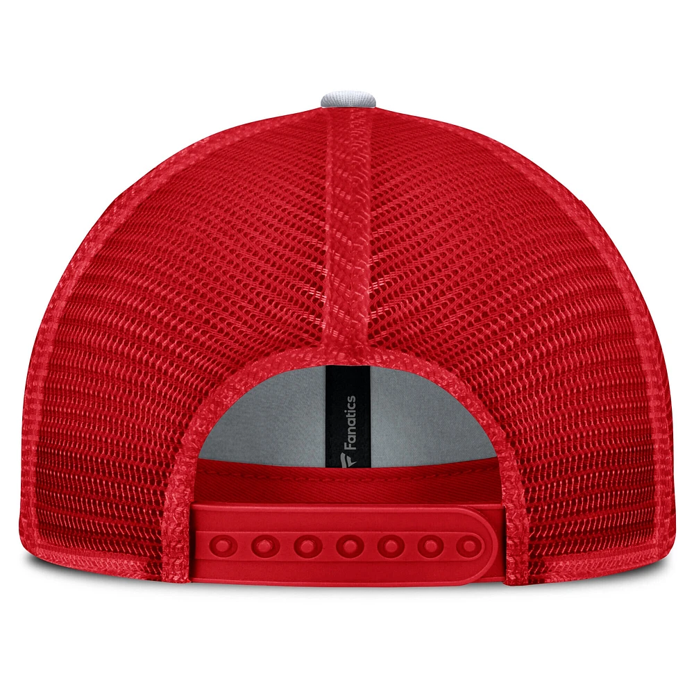 Casquette ajustable unique pour homme Fanatics Red Detroit Red Wings Fundamental Trucker