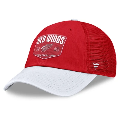 Casquette ajustable unique pour homme Fanatics Red Detroit Red Wings Fundamental Trucker