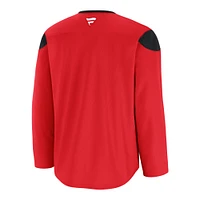 Men's Fanatics Red Detroit Wings Home Practice Jersey