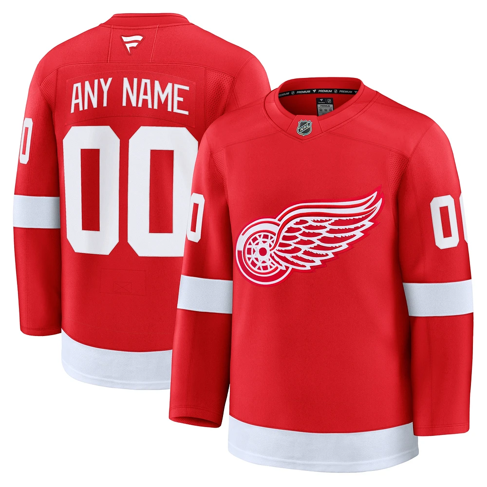 Maillot personnalisé haut de gamme pour homme Fanatics Red Detroit Wings Domicile