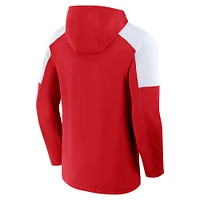 Men's Fanatics Red Detroit Wings Meta Game Transitional Pullover Hoodie