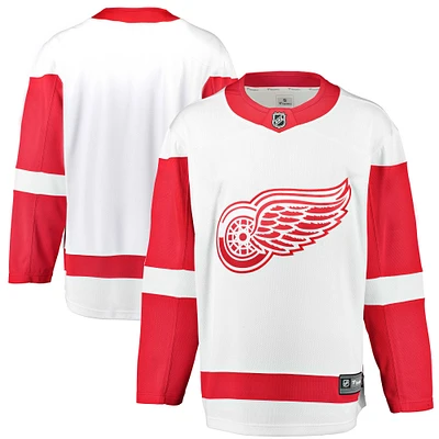 Men's Fanatics White Detroit Red Wings Breakaway Away Jersey