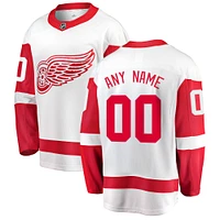 Hommes fanatiques de marque White Detroit Red Wings Breakaway - Maillot personnalisé