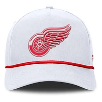 Men's Fanatics White Detroit Red Wings Rope A-Frame Adjustable Hat