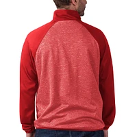 Veste de survêtement entièrement zippée G-III Sports by Carl Banks Red Detroit Wings Runners raglan pour hommes