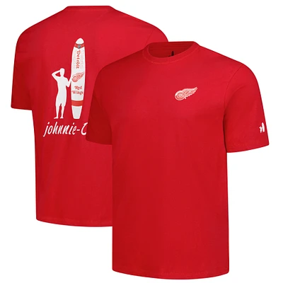 T-shirt Spencer chiné rouge Detroit Red Wings pour homme de Johnnie-O