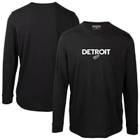 T-shirt à manches longues pour homme Levelwear noir Detroit Red Wings Oscar City Capsule