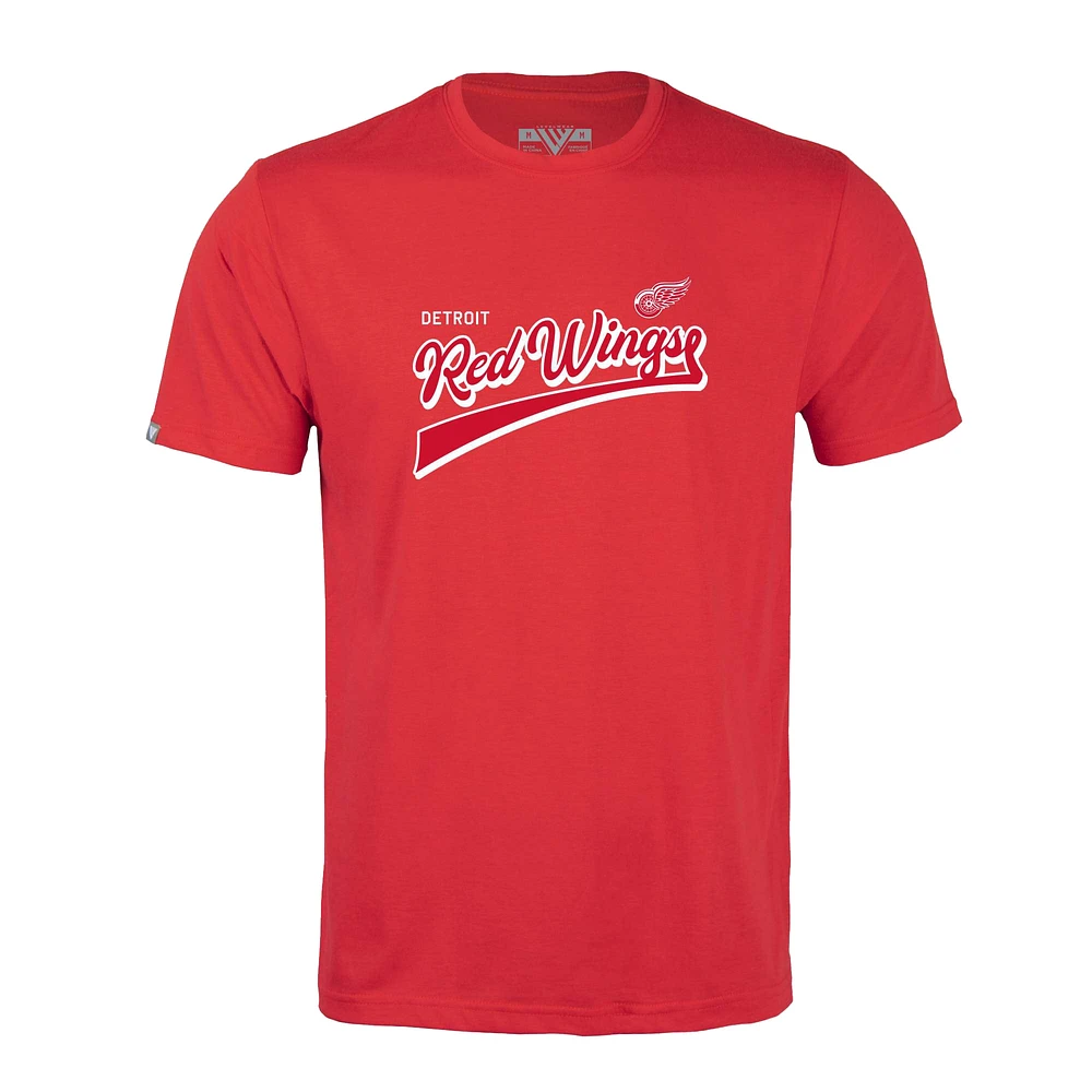 Men's Levelwear Red Detroit Wings Richmond Retro Team 2.0 T-Shirt