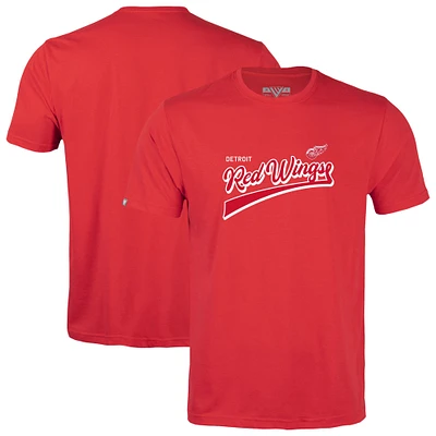 Men's Levelwear Red Detroit Wings Richmond Retro Team 2.0 T-Shirt