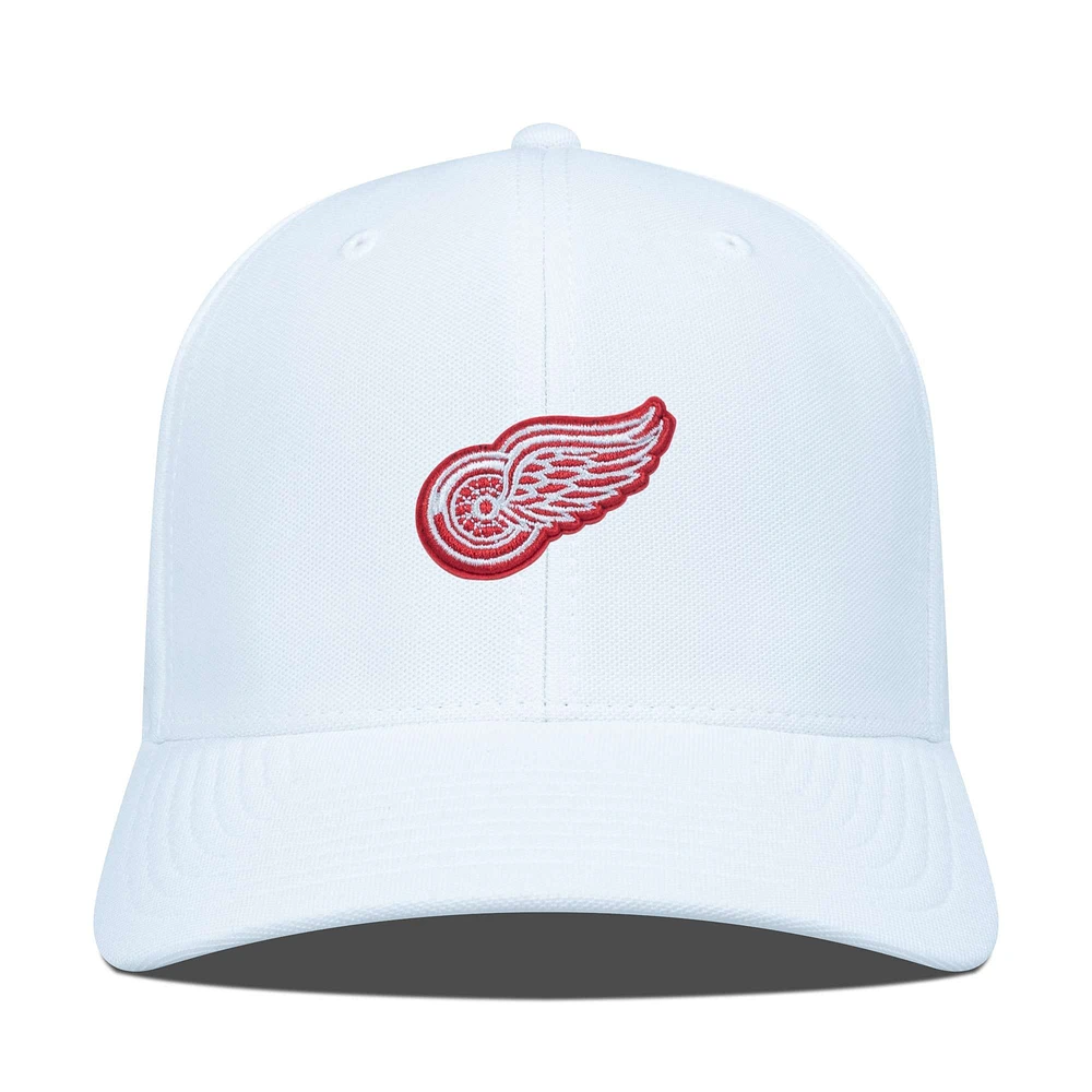 Men's Levelwear White Detroit Red Wings  Fusion Adjustable Hat