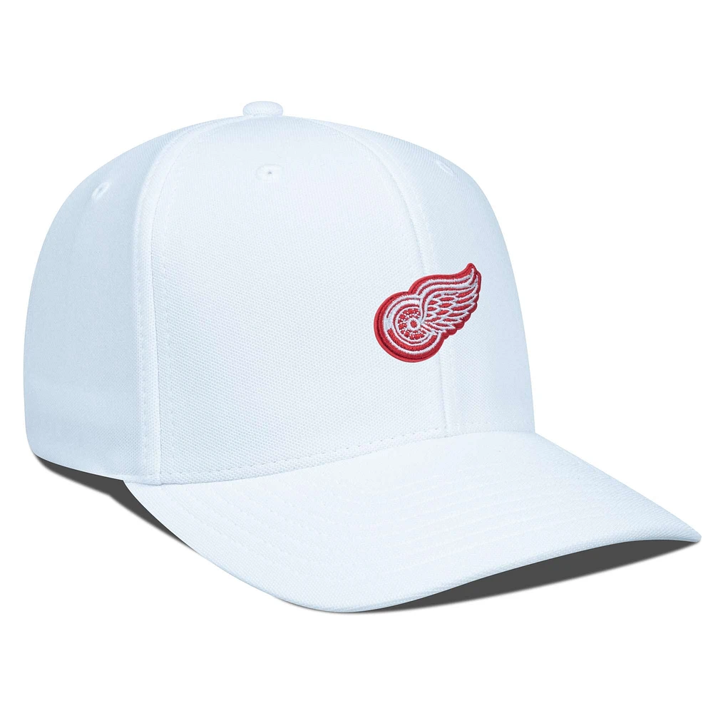 Men's Levelwear White Detroit Red Wings  Fusion Adjustable Hat