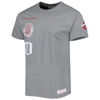 T-shirt Mitchell & Ness pour hommes, gris chiné, Detroit Red Wings City Collection