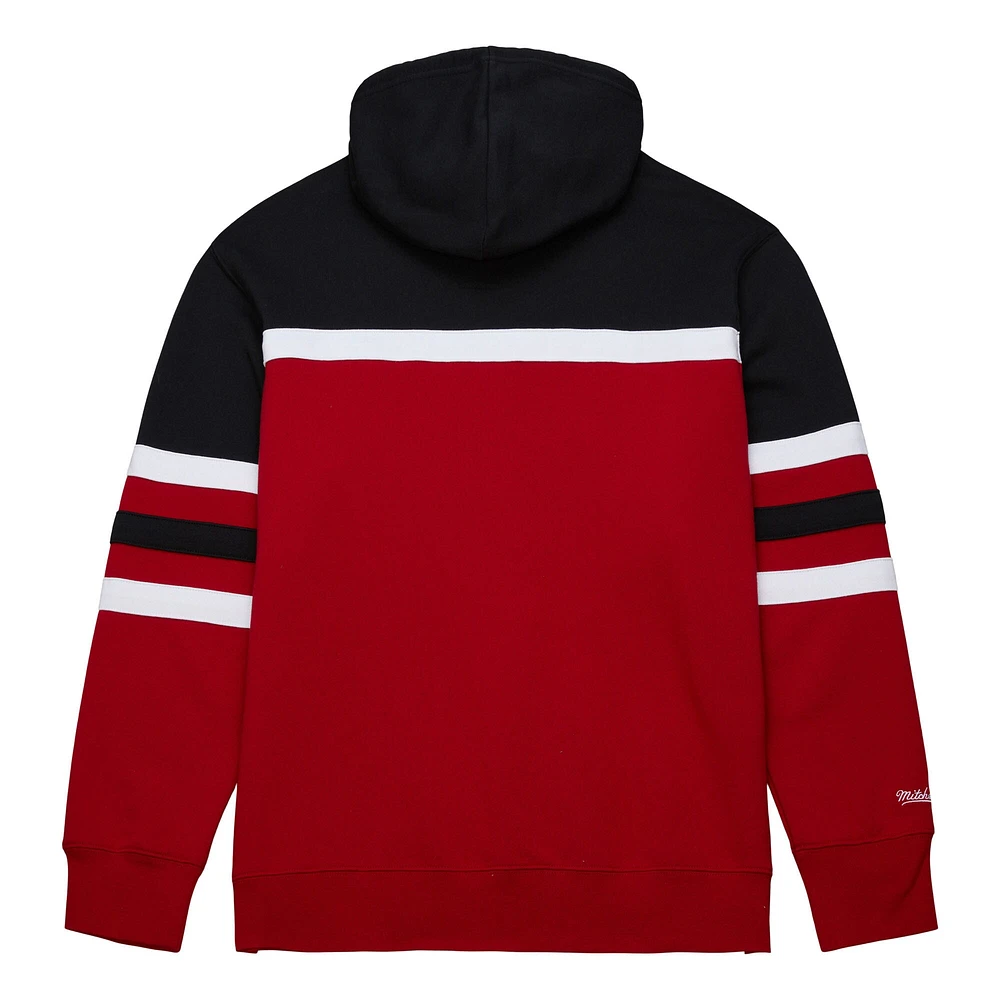 Sweat à capuche Mitchell & Ness pour hommes, rouge/noir, entraîneur-chef des Red Wings de Detroit