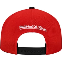 Men's Mitchell & Ness Red/Black Detroit Red Wings Underarch Two-Tone Pro Crown Snapback Hat