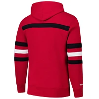 Sweat à capuche rouge pour homme avec slogan de l'entraîneur-chef des Red Wings Detroit Mitchell & Ness