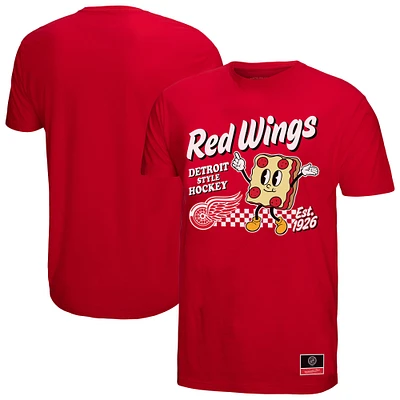 Men's Mitchell & Ness Red Detroit Wings Local Food T-Shirt