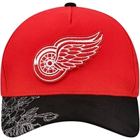 Men's Mitchell & Ness Red Detroit Red Wings May Flowers Pro Crown Snapback Hat