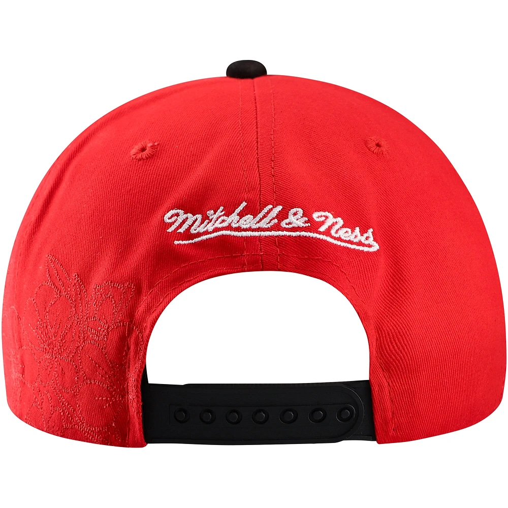 Men's Mitchell & Ness Red Detroit Red Wings May Flowers Pro Crown Snapback Hat
