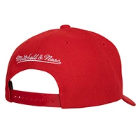 Casquette réglable Mitchell & Ness Red Detroit Red Wings Team Ground Pro pour hommes