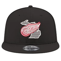 Casquette snapback 9FIFTY noire New Era Detroit Red Wings State Pride pour homme