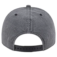 Men's New Era  Charcoal Detroit Red Wings Throwback Washed A-Frame Pre-Curved 9FIFTY Snapback Hat