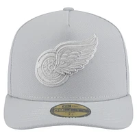 Men's New Era Gray Detroit Red Wings Color Pack A-Frame 59FIFTY Fitted Hat