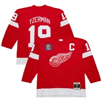 Maillot de jeu puissance Steve Yzerman Scarlet Detroit Red Wings 1996-97 pour homme